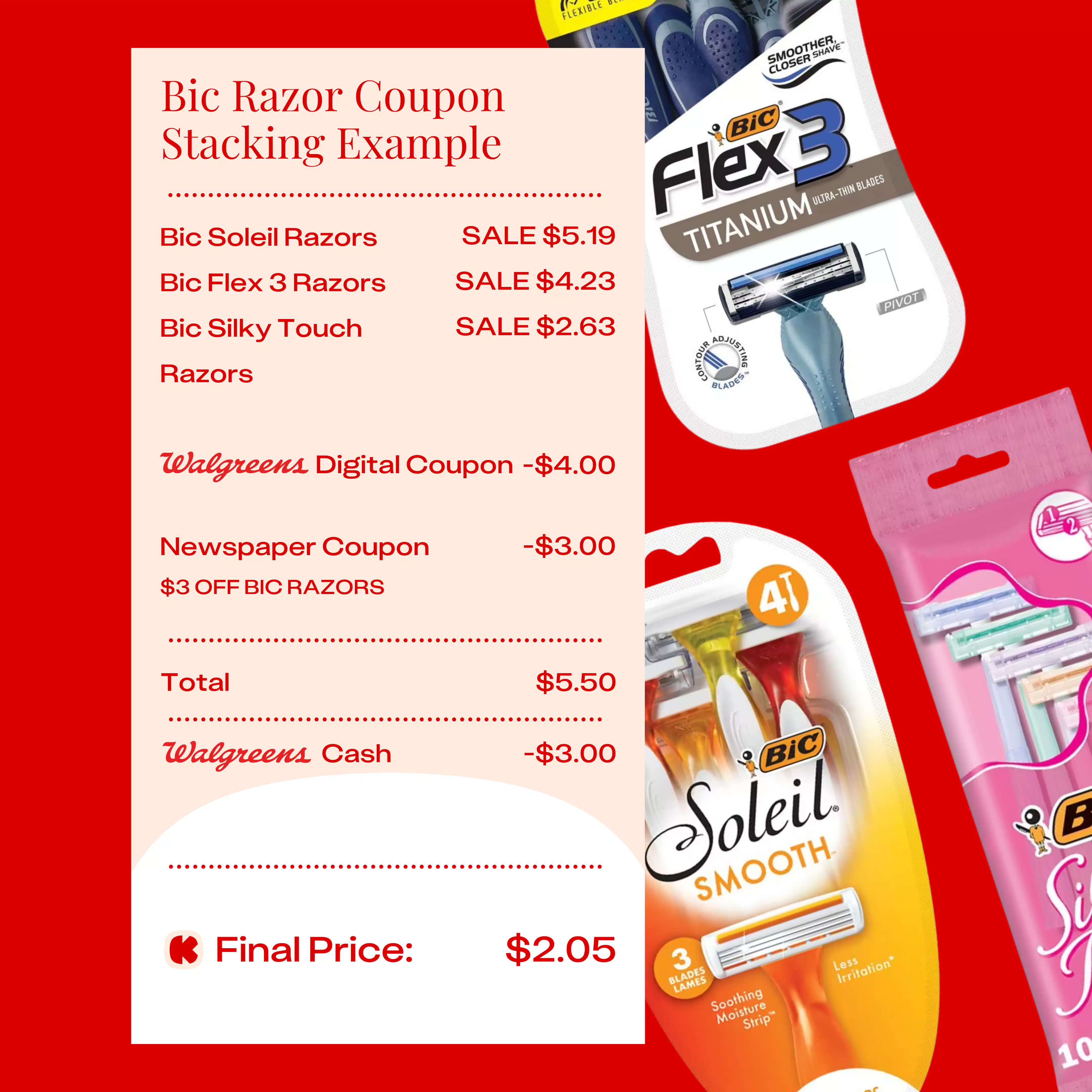 Example Of Razor 10 Items You Should Always Buy at Walgreens - The Krazy Coupon Lady