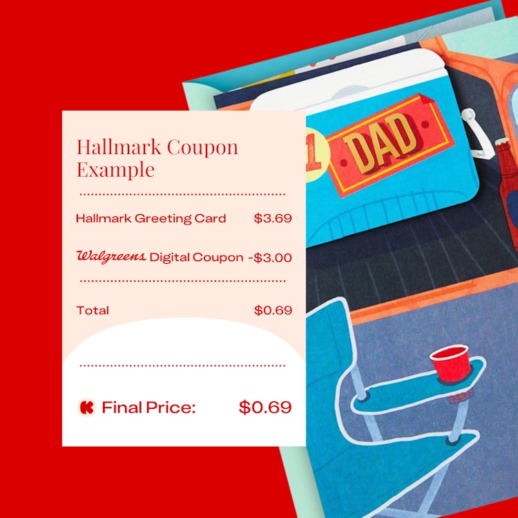 a coupon stacking example hallmark at walgreens