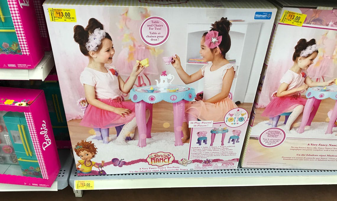 fancy nancy tea set walmart