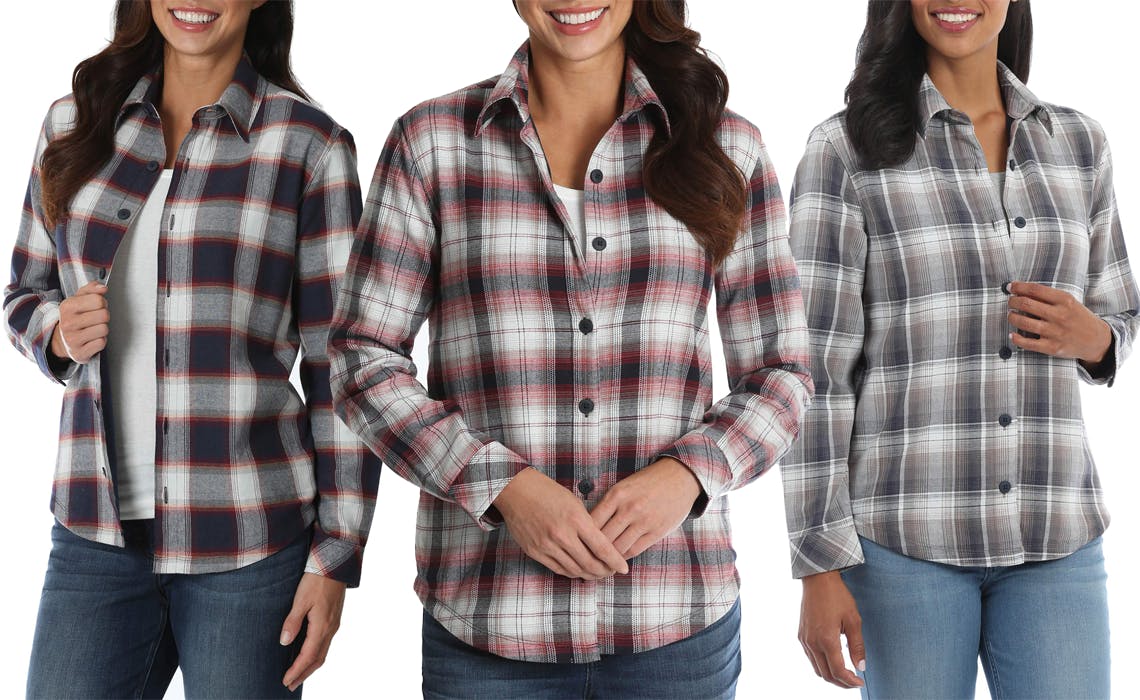 lee rider womens flannel shirts