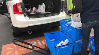Use Walmart's grocery pickup for free every time.