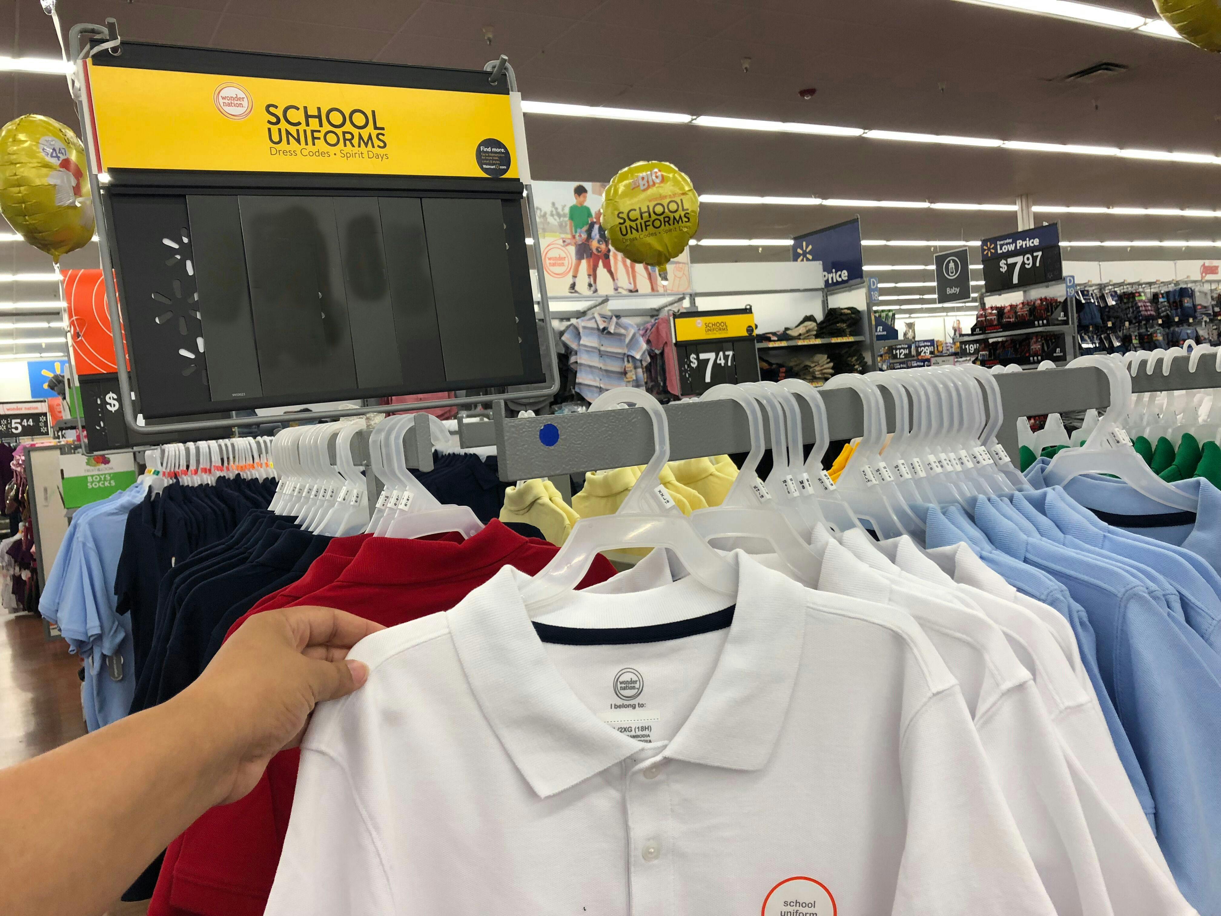 Wonder Nation School Uniform Shirts 2 Pack 6 At Walmart The