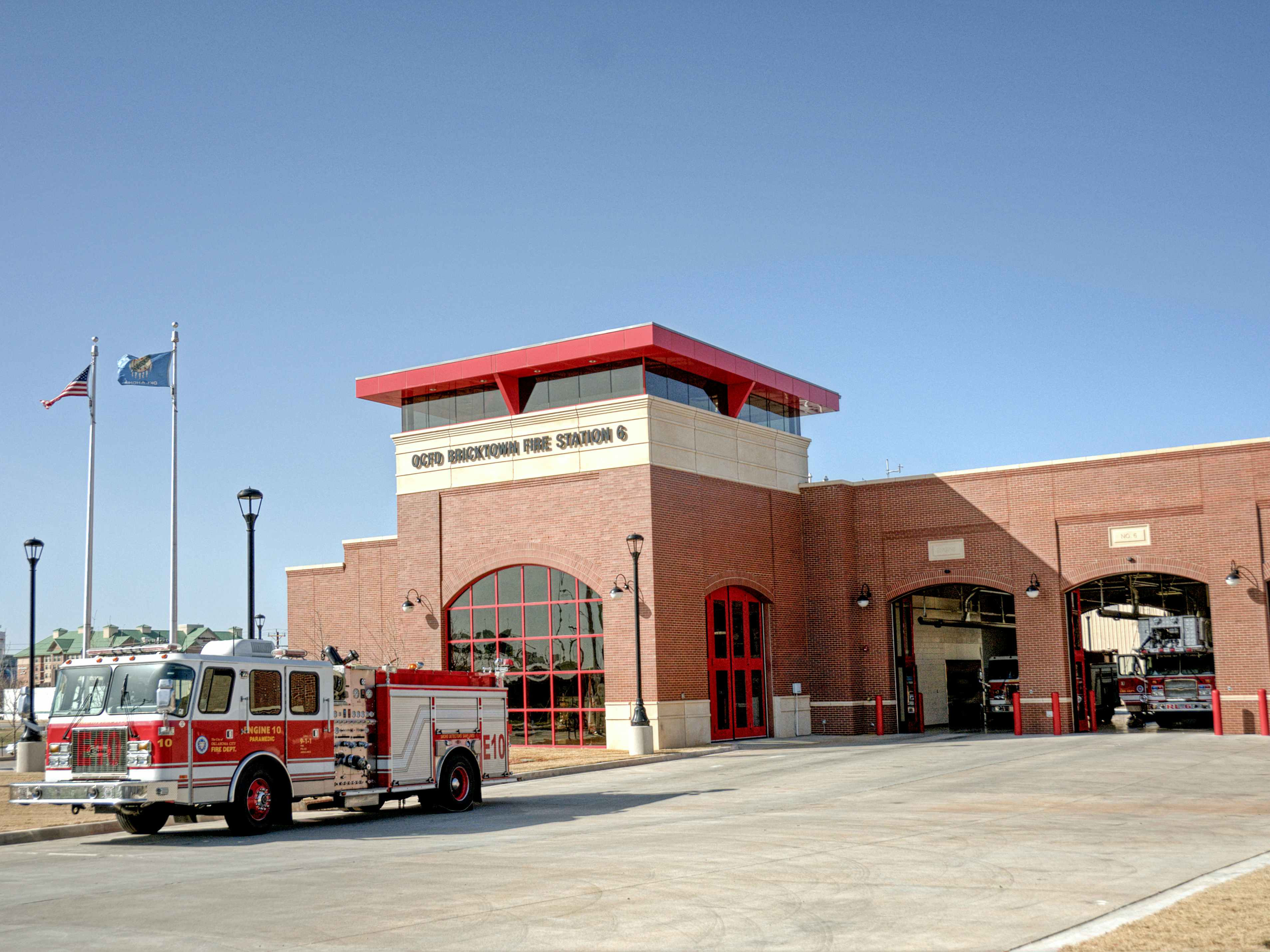the exterior of Oklahoma City fire station