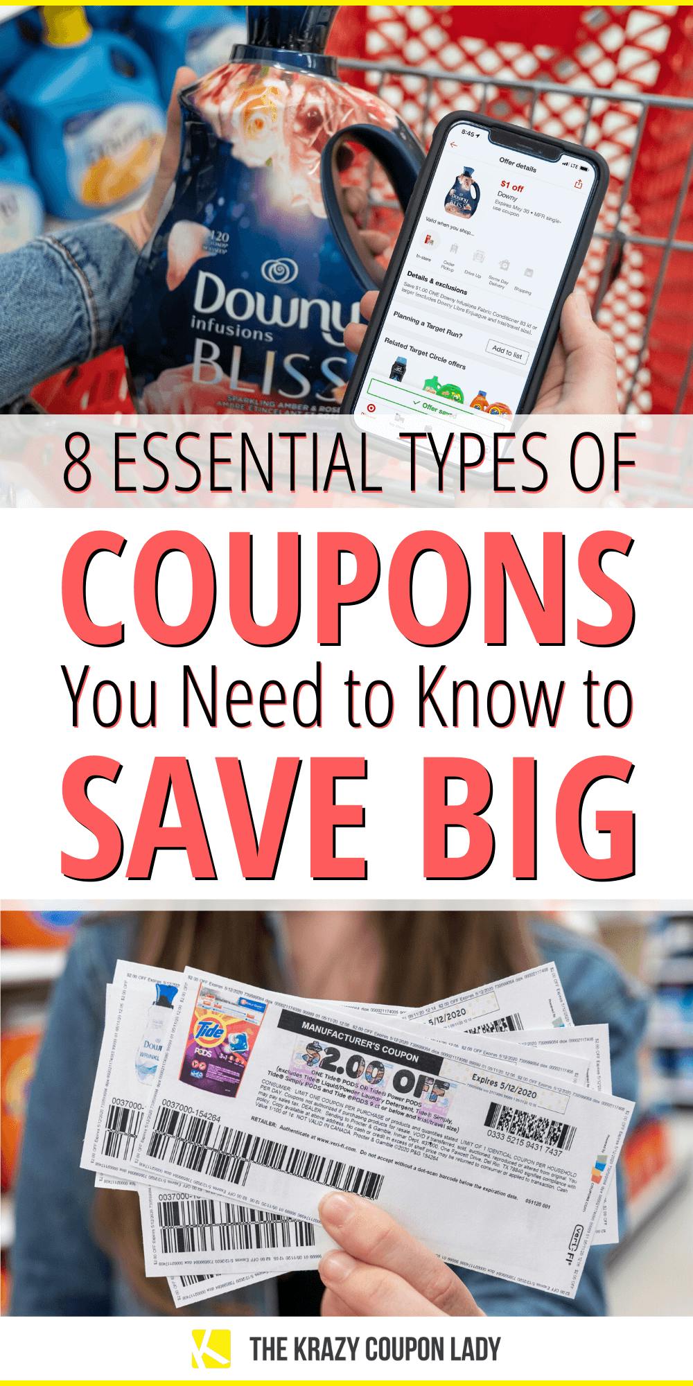 8 Types Of Coupons You Need To Know About To Save Big The Krazy Coupon Lady