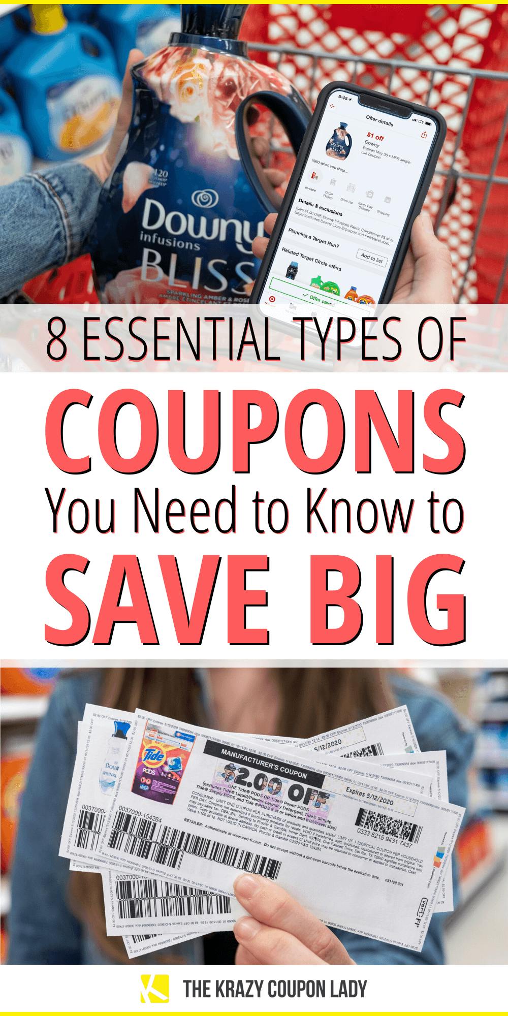 8 Types of Coupons You Need to Know About to Save Big