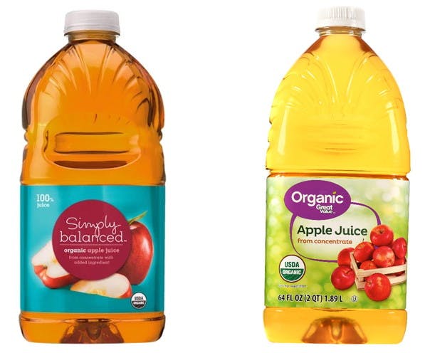 walmart apple juice low calorie