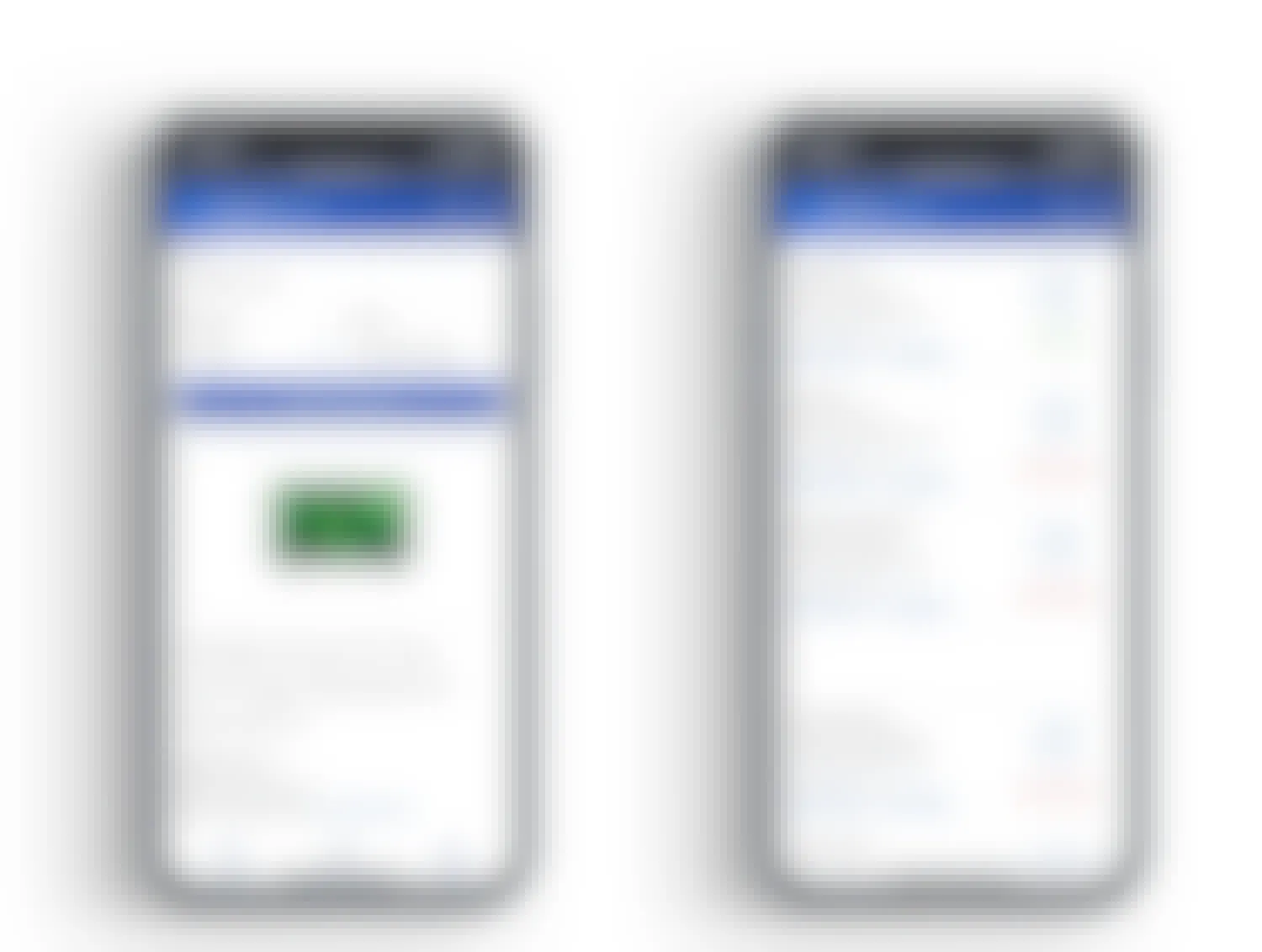 A graphic of two iPhones displaying a product page on BrickSeek.com with the product's availability in different store locations.