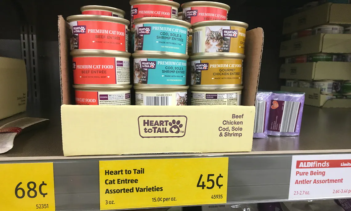 Heart To Tail Wet Cat Food Only 0 20 At Aldi The Krazy Coupon Lady
