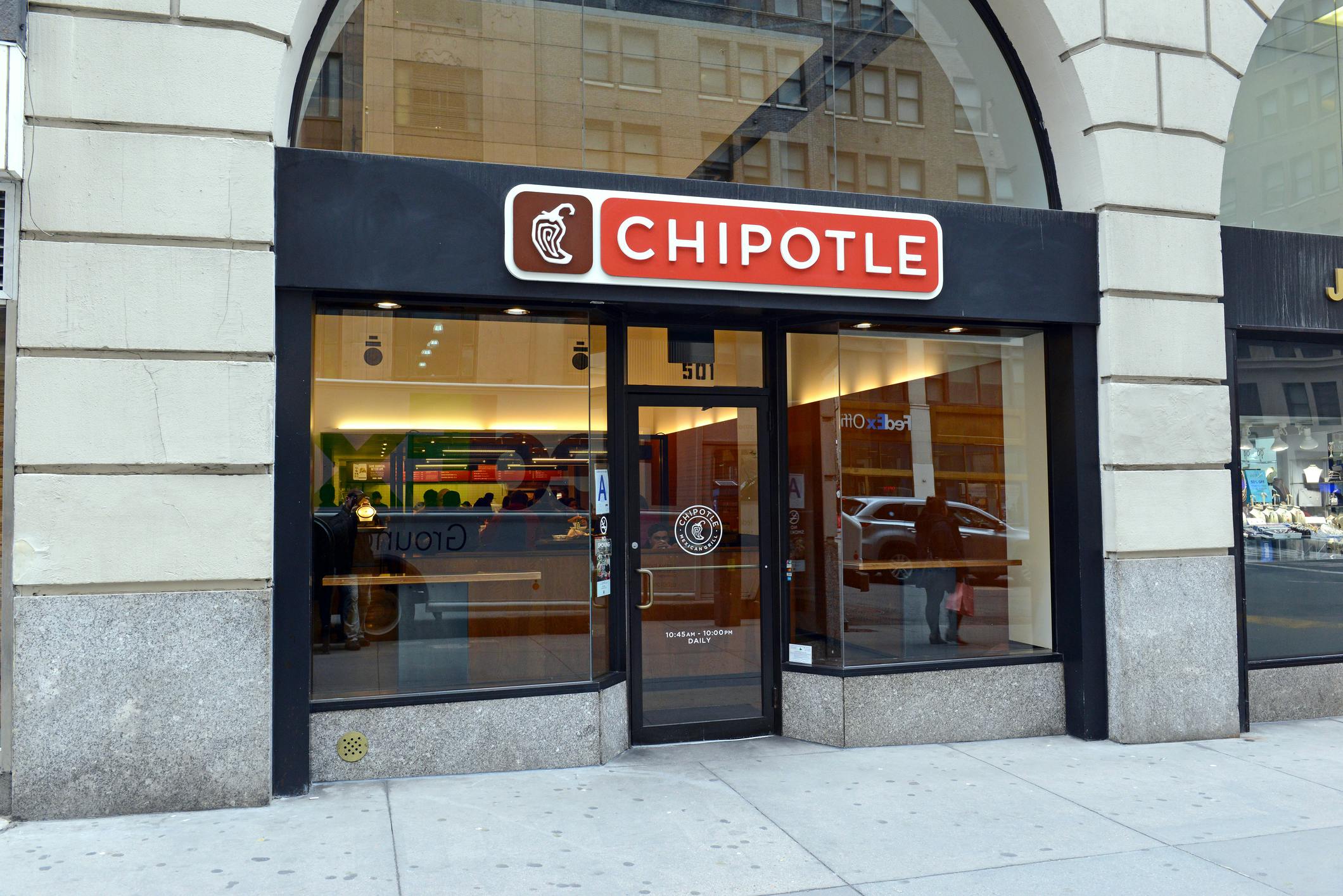 Chipotle storefront