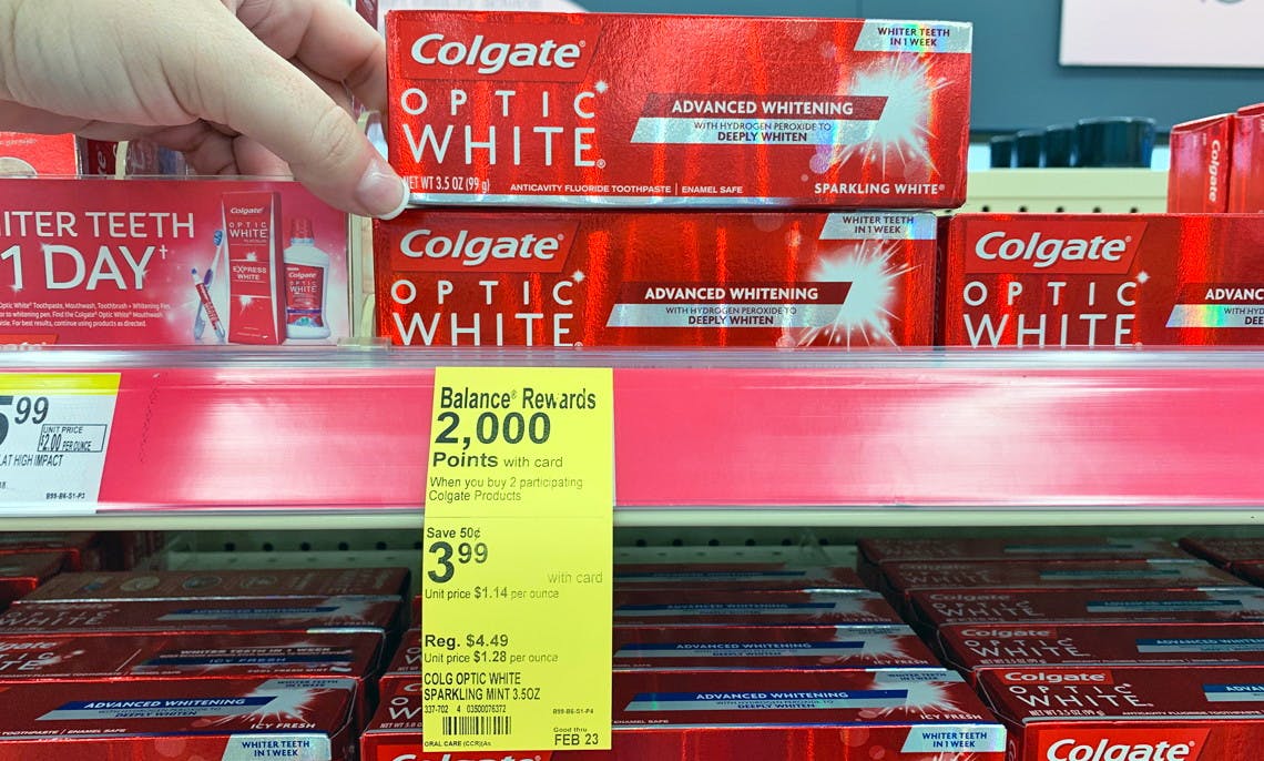 Colgate Optic White Toothpaste, $1.99 at Walgreens! - The ...