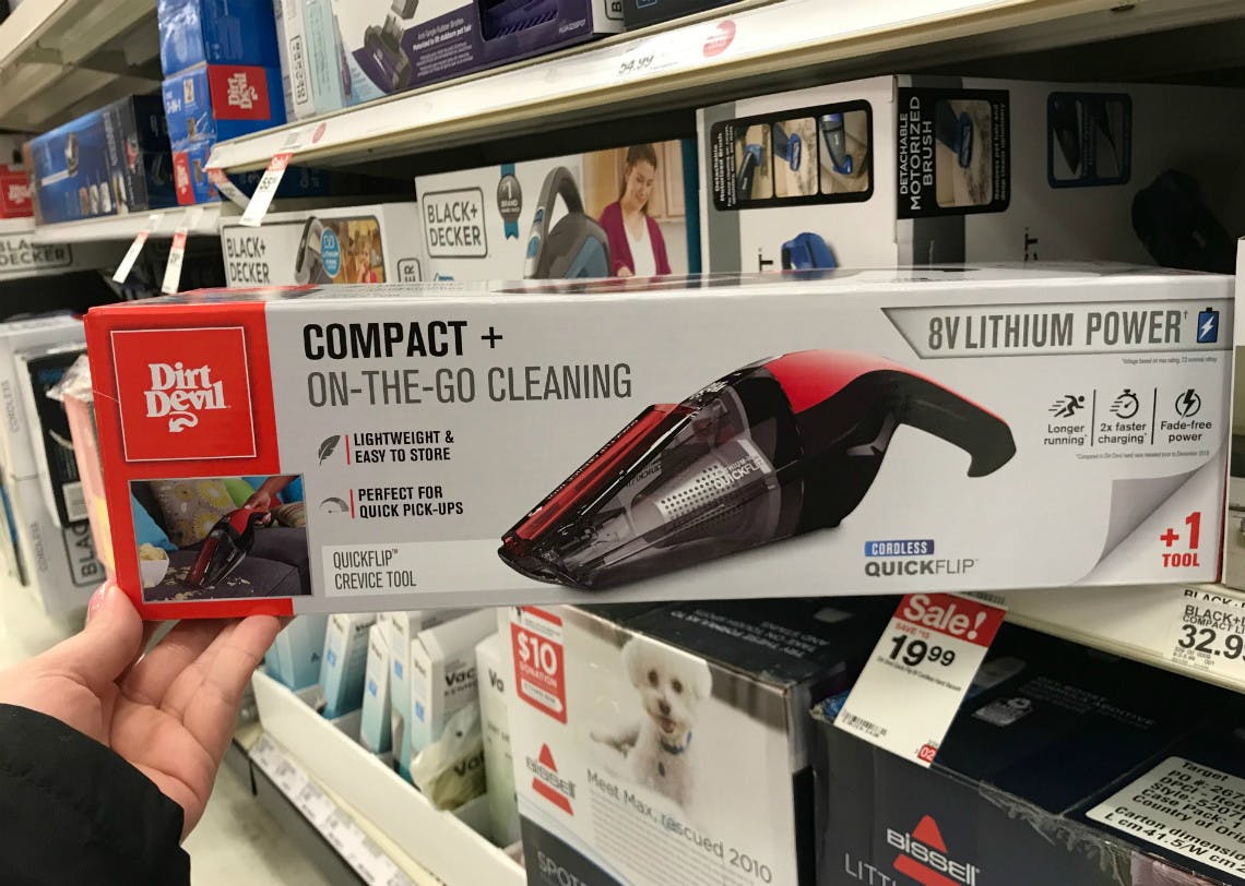 Dirt Devil Quick Flip Hand Vacuum Only 18 99 At Target The Krazy Coupon Lady