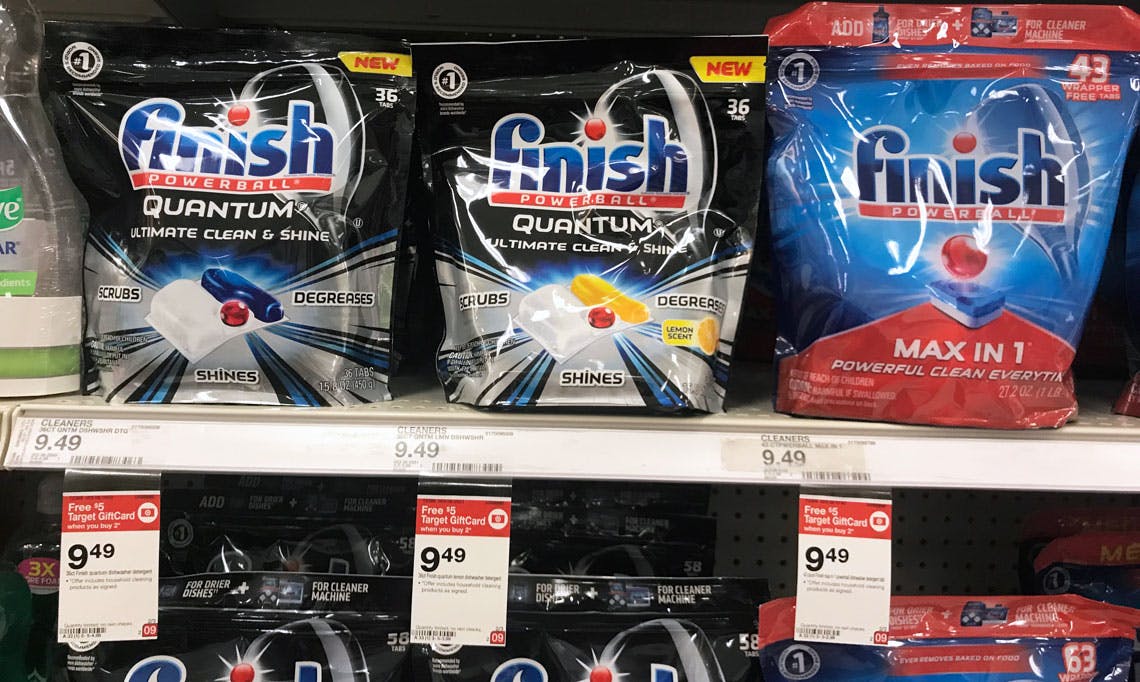 Finish Dishwasher Detergent and JetDry, as Low as 3.69 at Target
