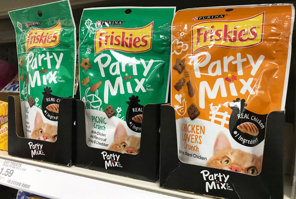 Friskies Party Mix Cat Treats, Only $0.78 at Target! - The Krazy Coupon