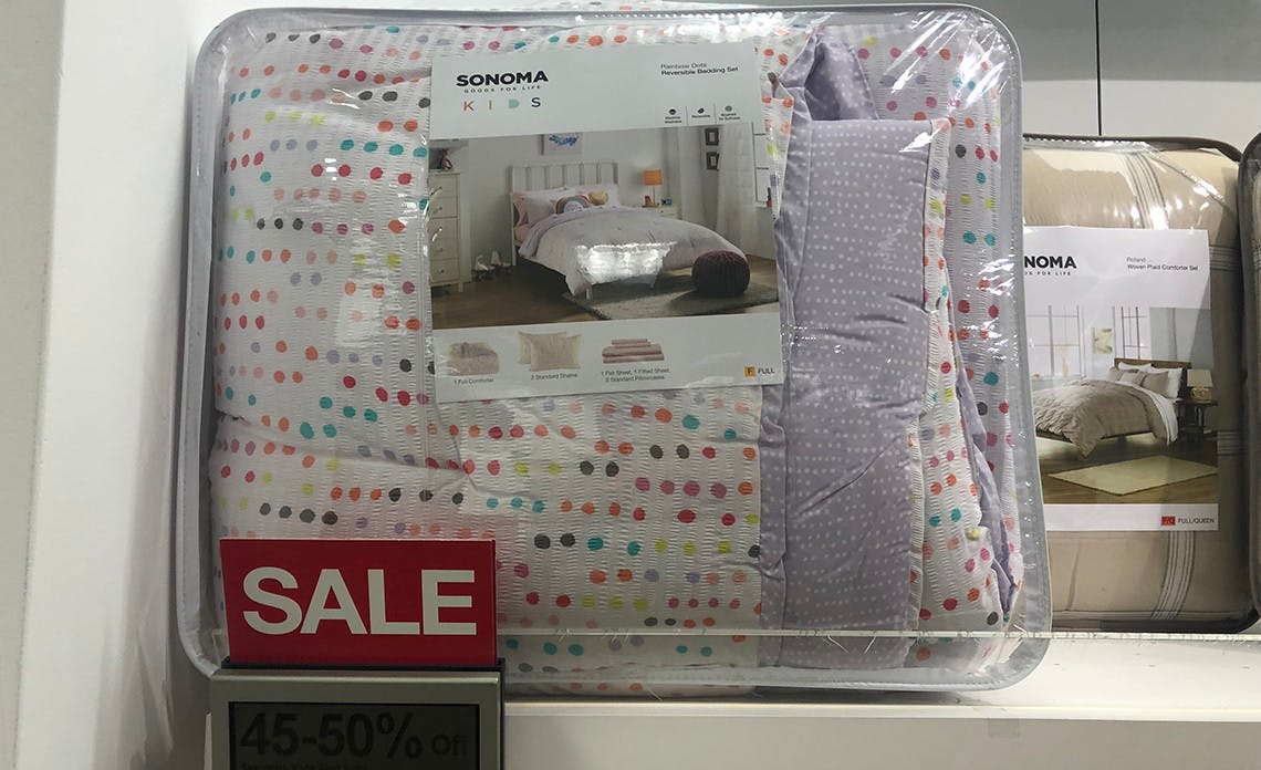 rainbow dot bedding