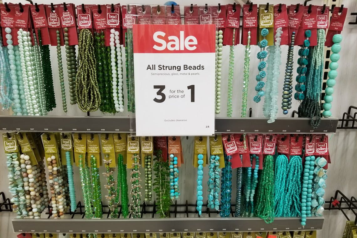 michaels bead sale