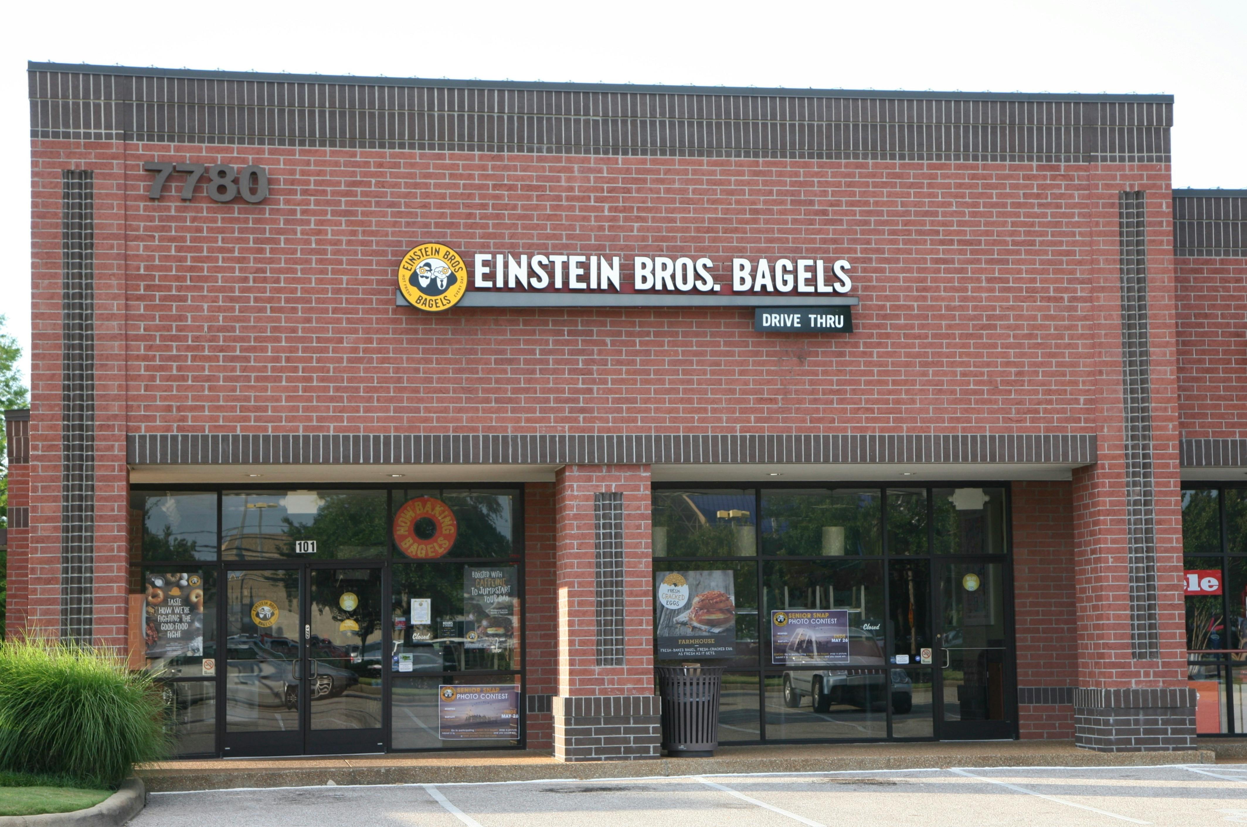 Einstein Brothers Bagels brick storefront