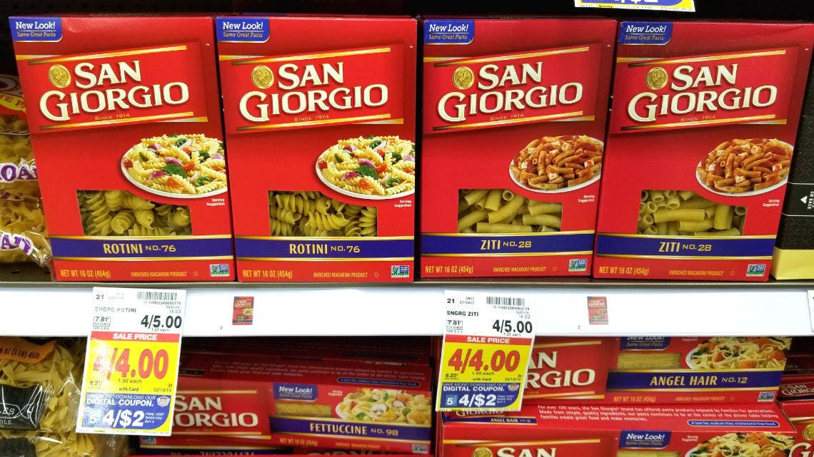 San Giorgio Pasta Only 0 50 At Kroger With ECoupon The Krazy San Giorgio Pasta Only 0 50 At Kroger With ECoupon The Krazy