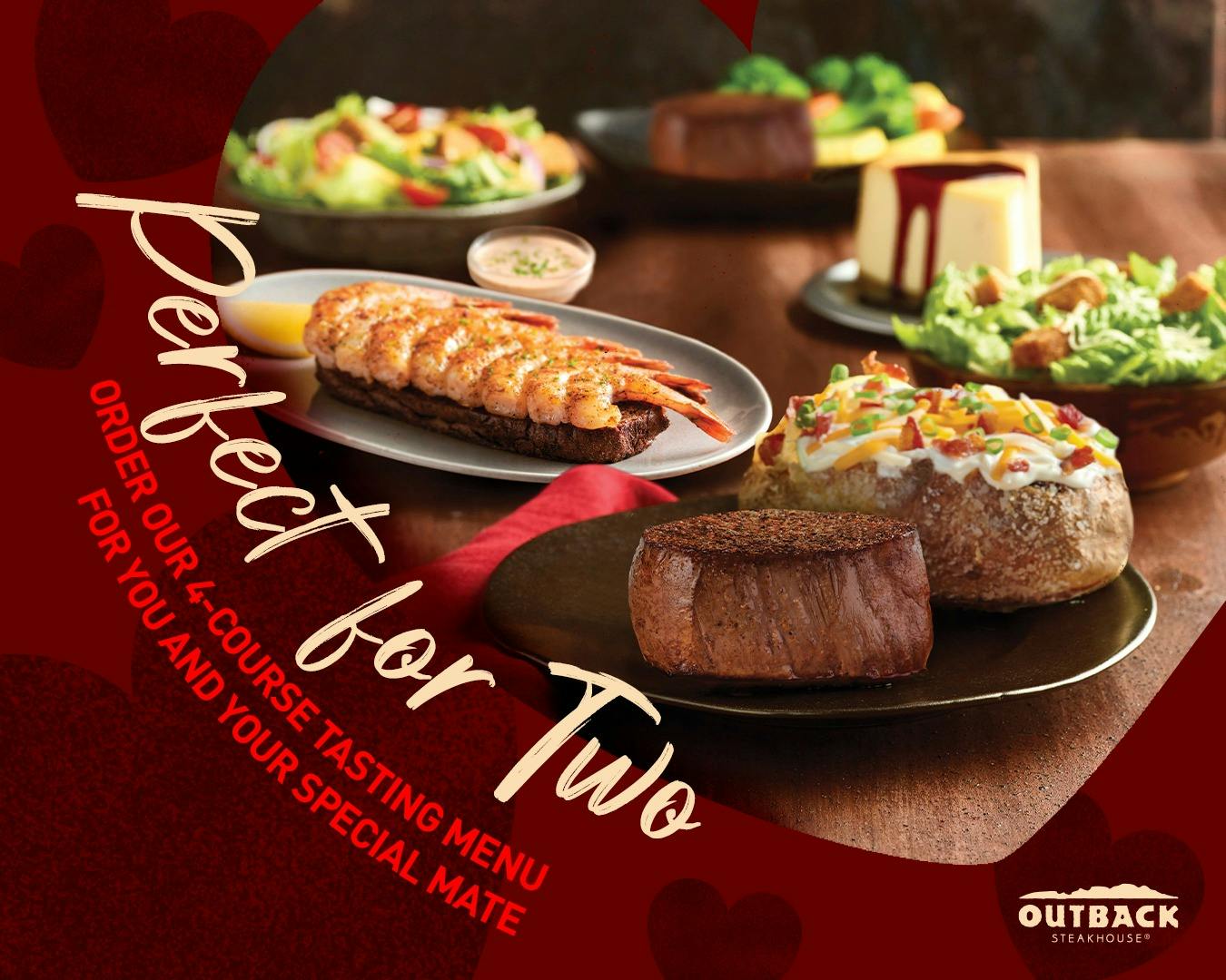 outback steakhouse four-course meal for two promotion