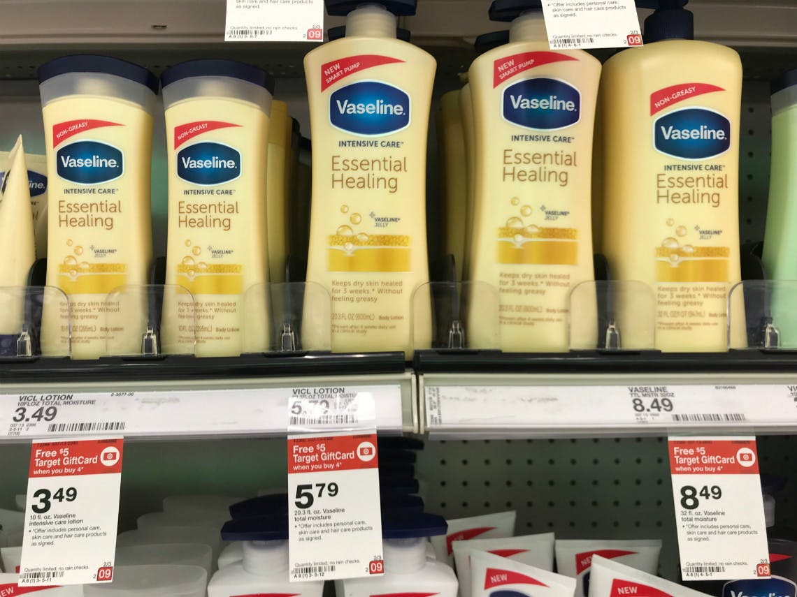 Vaseline Intensive Care Lotion Only 0 19 At Target The Krazy Coupon Lady - score a free 500 robux e gift card from verizon 5 value the krazy coupon lady