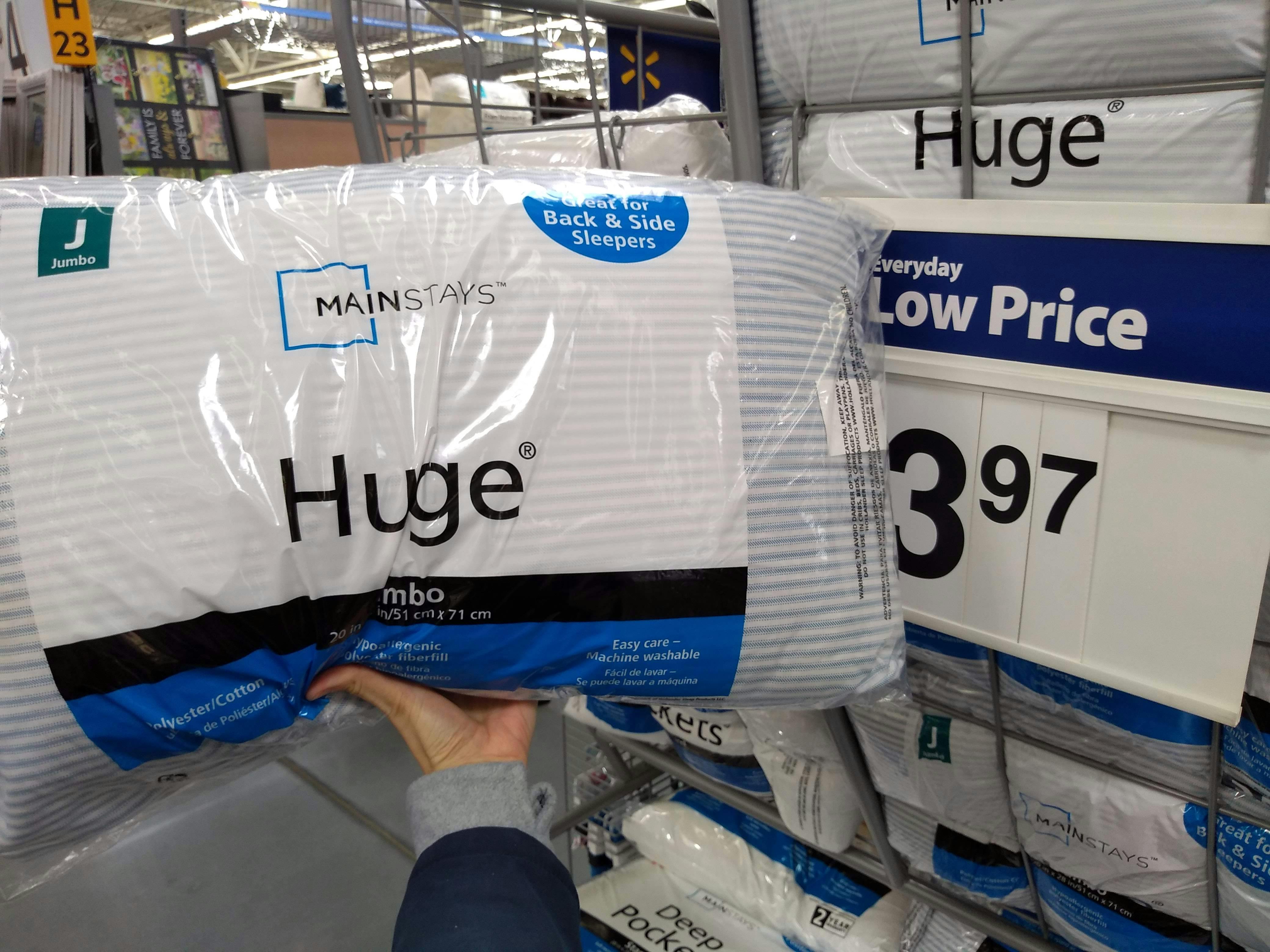 walmart mainstays squishy pillow