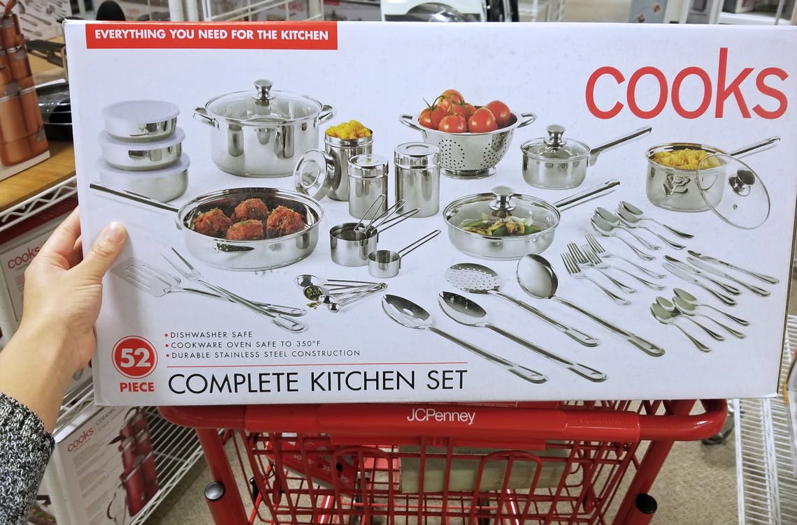 cooks 52 piece cookware set