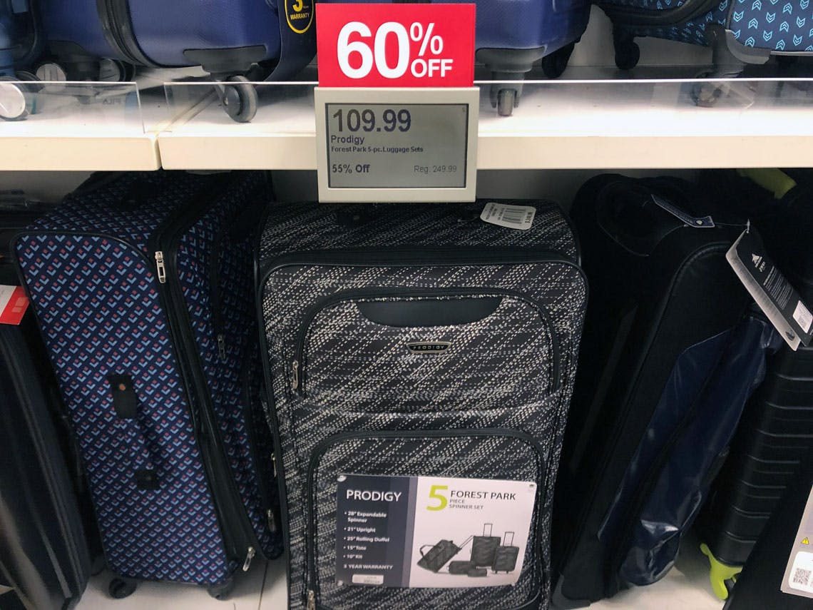 kohls 5 piece luggage set