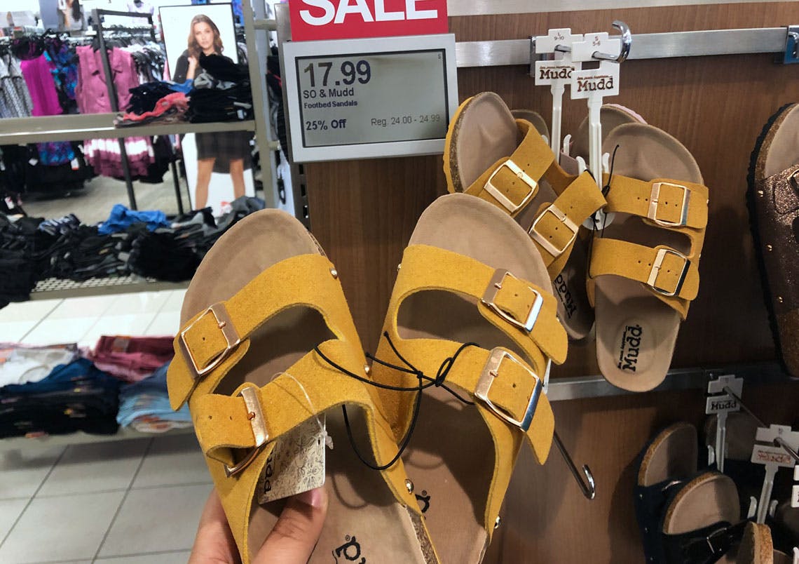 mudd footbed sandals