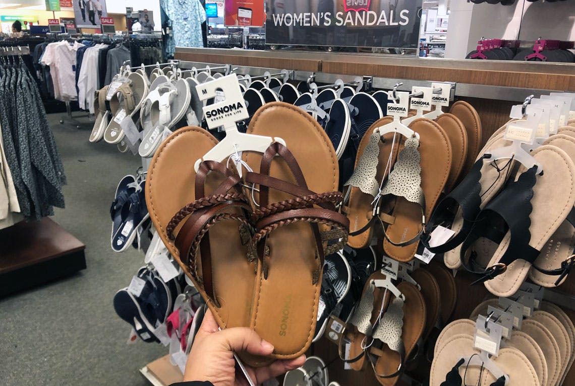 sandals at kohl's department store
