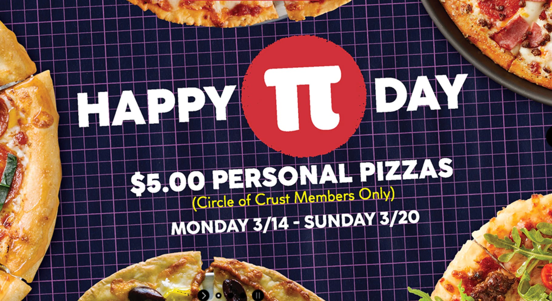 pi day advertisement from pie five