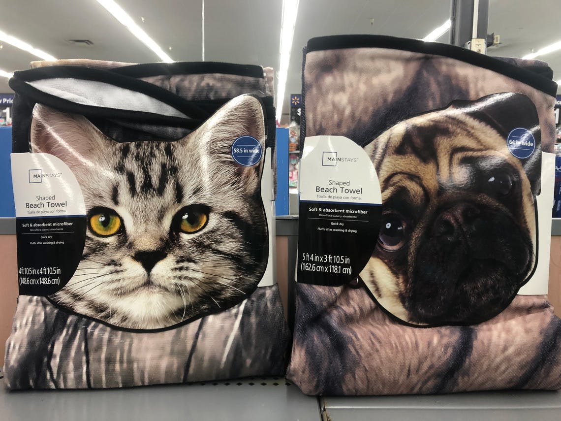 pug towel walmart
