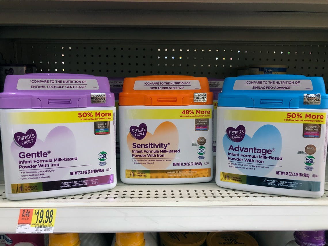 Save 3 on Parent's Choice Formula at Walmart! The Krazy Coupon Lady