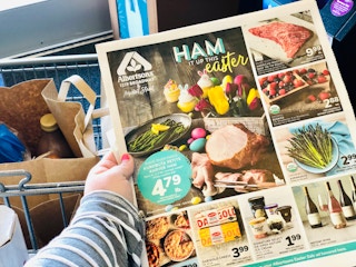 Plan your weekly menu around the grocery store's sale flyer.