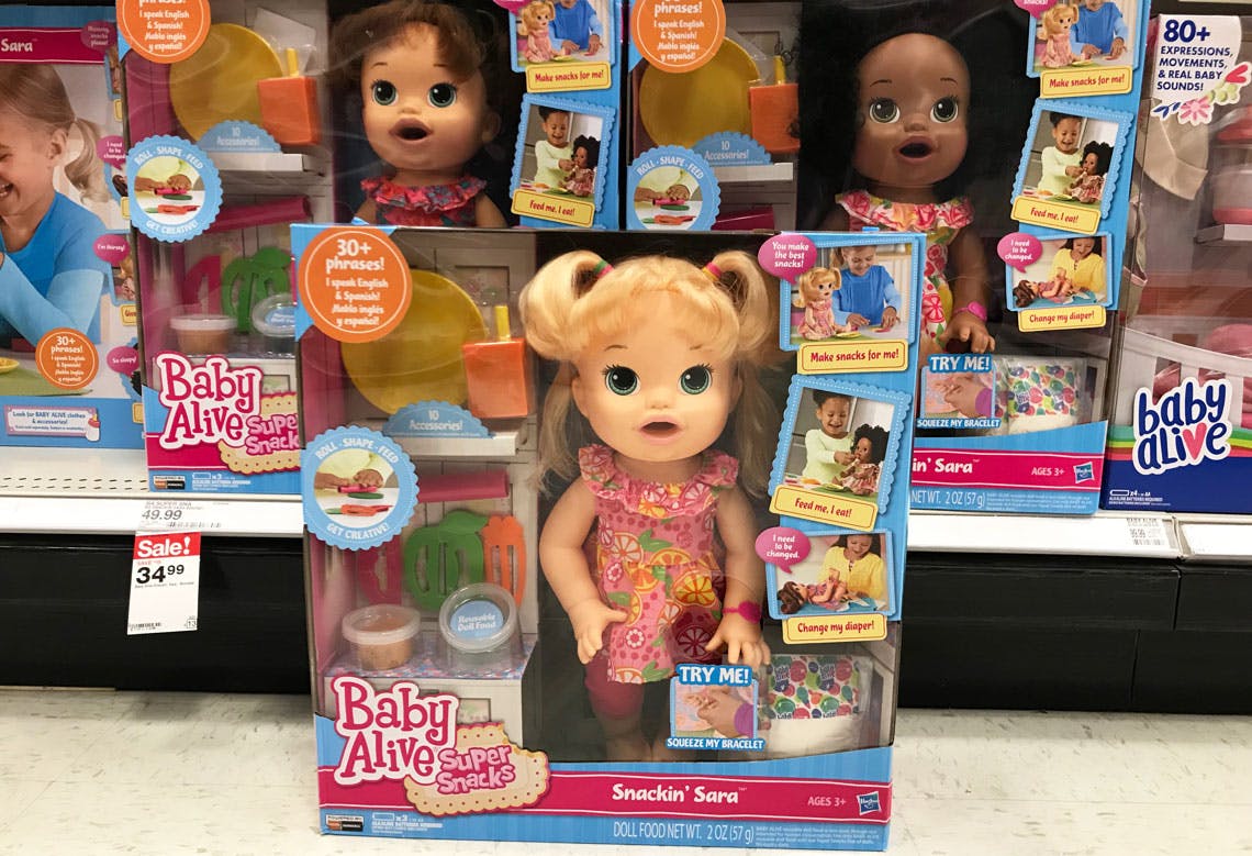 √ Baby Alive Snackin Sara At Target