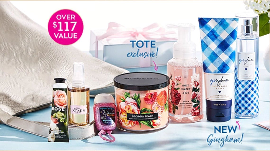 bath and body works mother's day tote