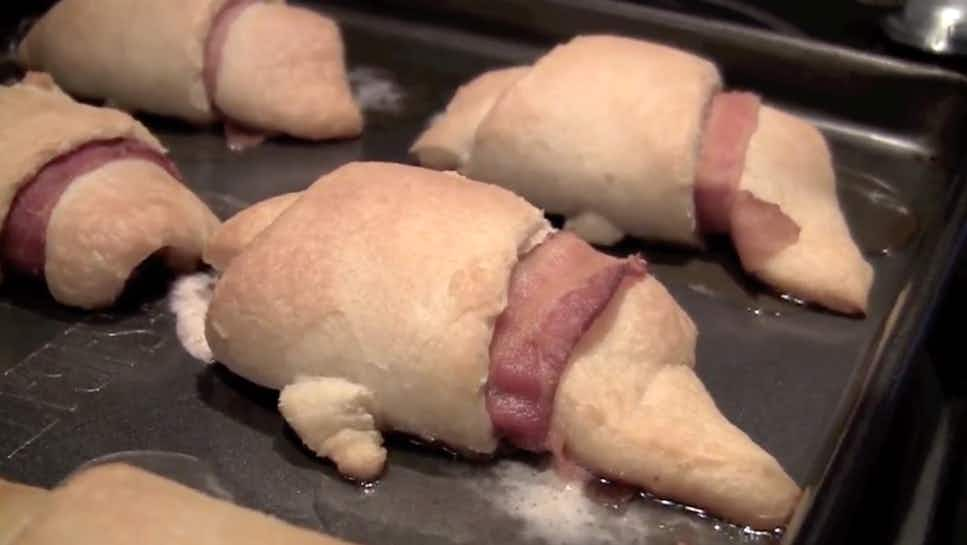 Cadbury Creme Egg and Bacon Crescent Rolls