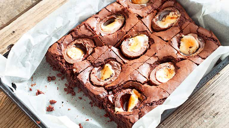 Cadbury Creme Egg Brownies