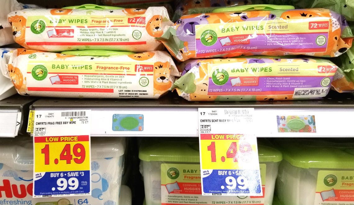 comforts baby wipes