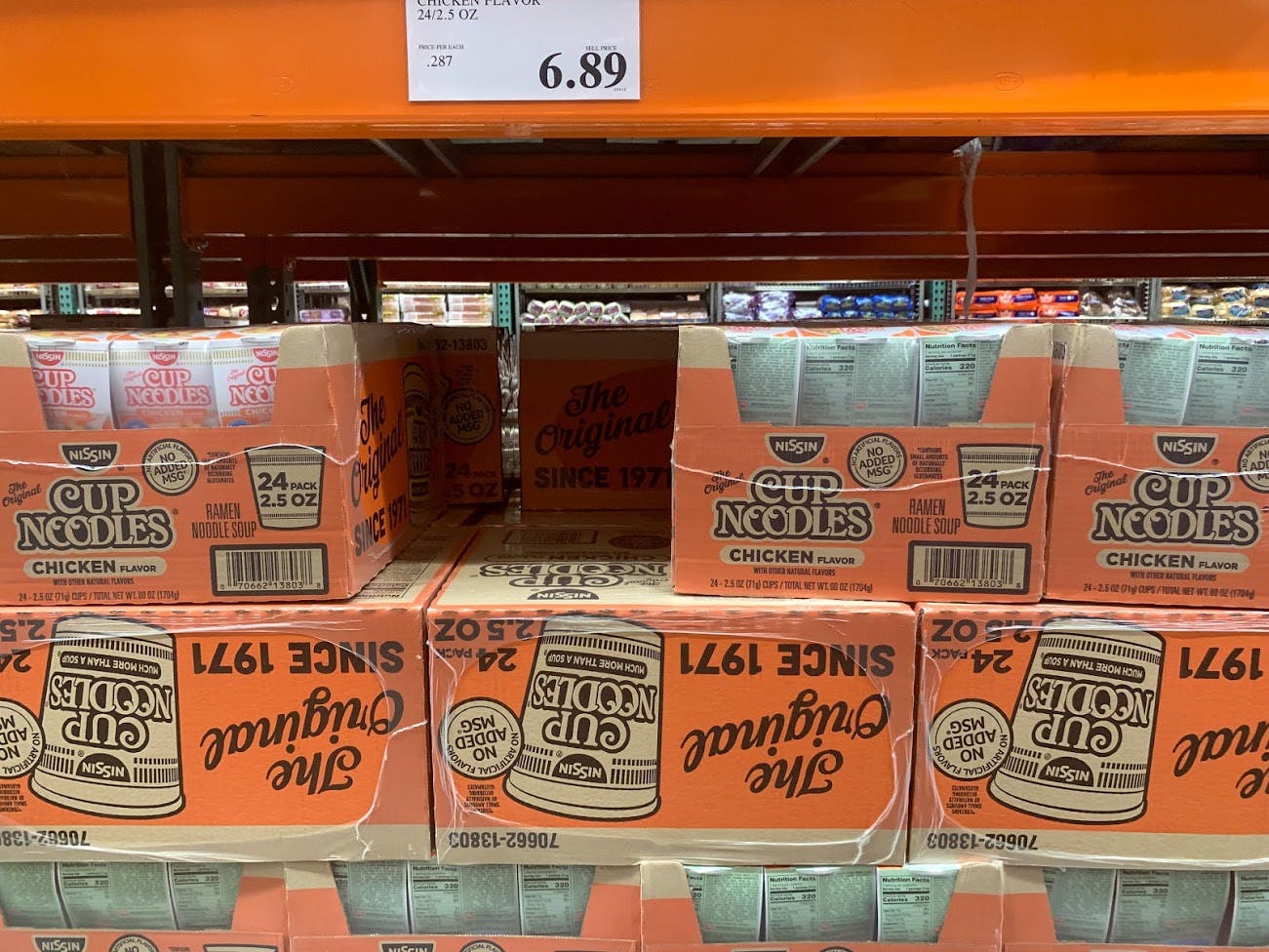 Buy Nissin Cup Noodles at Costco.
