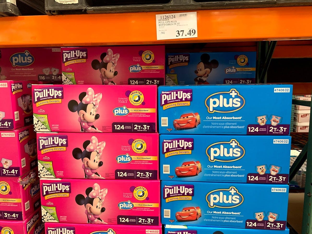 Buy Huggies Pull-Ups at Costco.