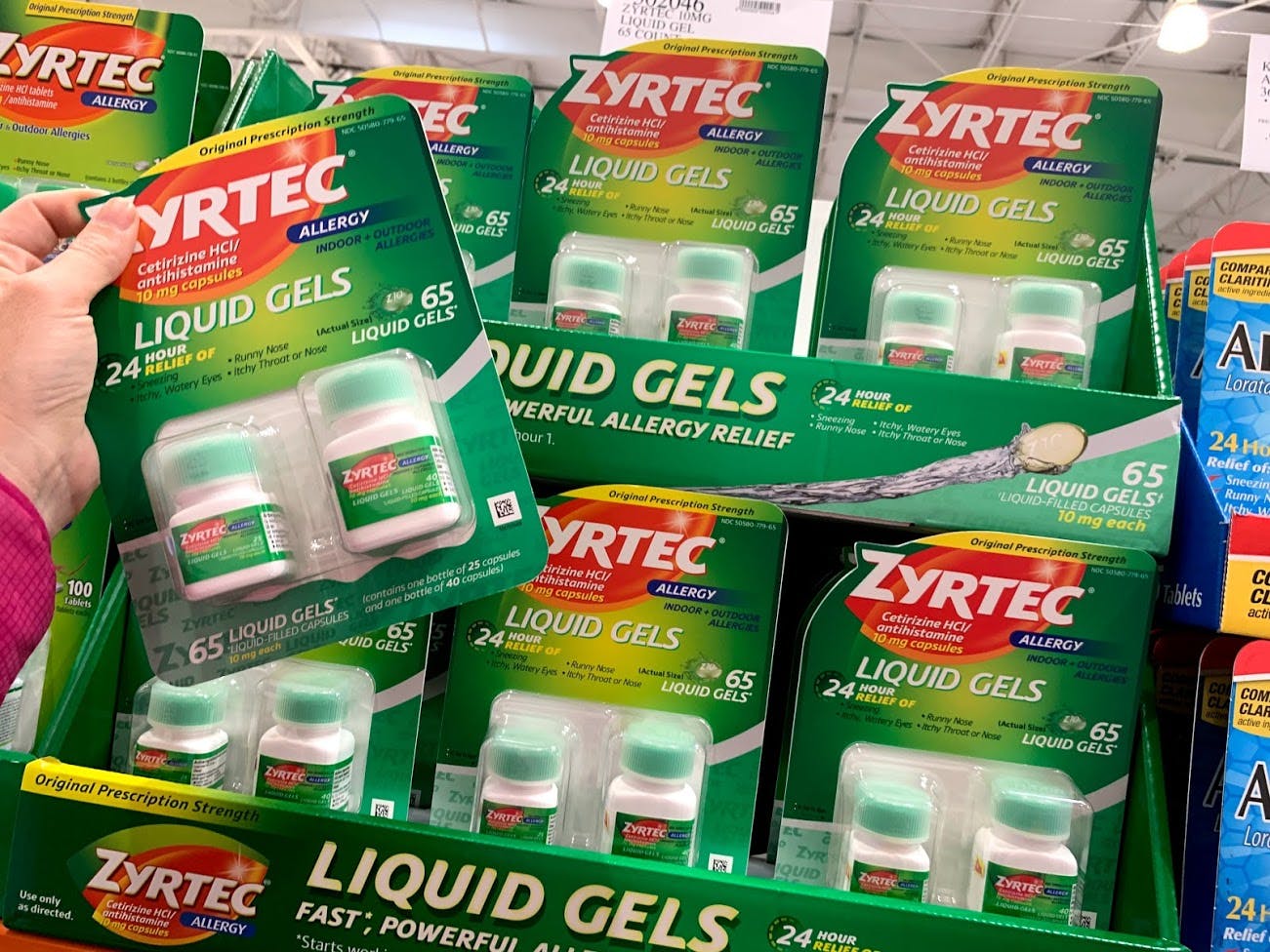Buy Zyrtec Liquid Gel at Costco.