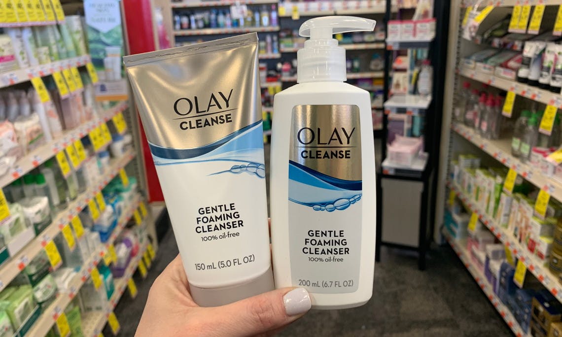 olay gentle foaming cleanser