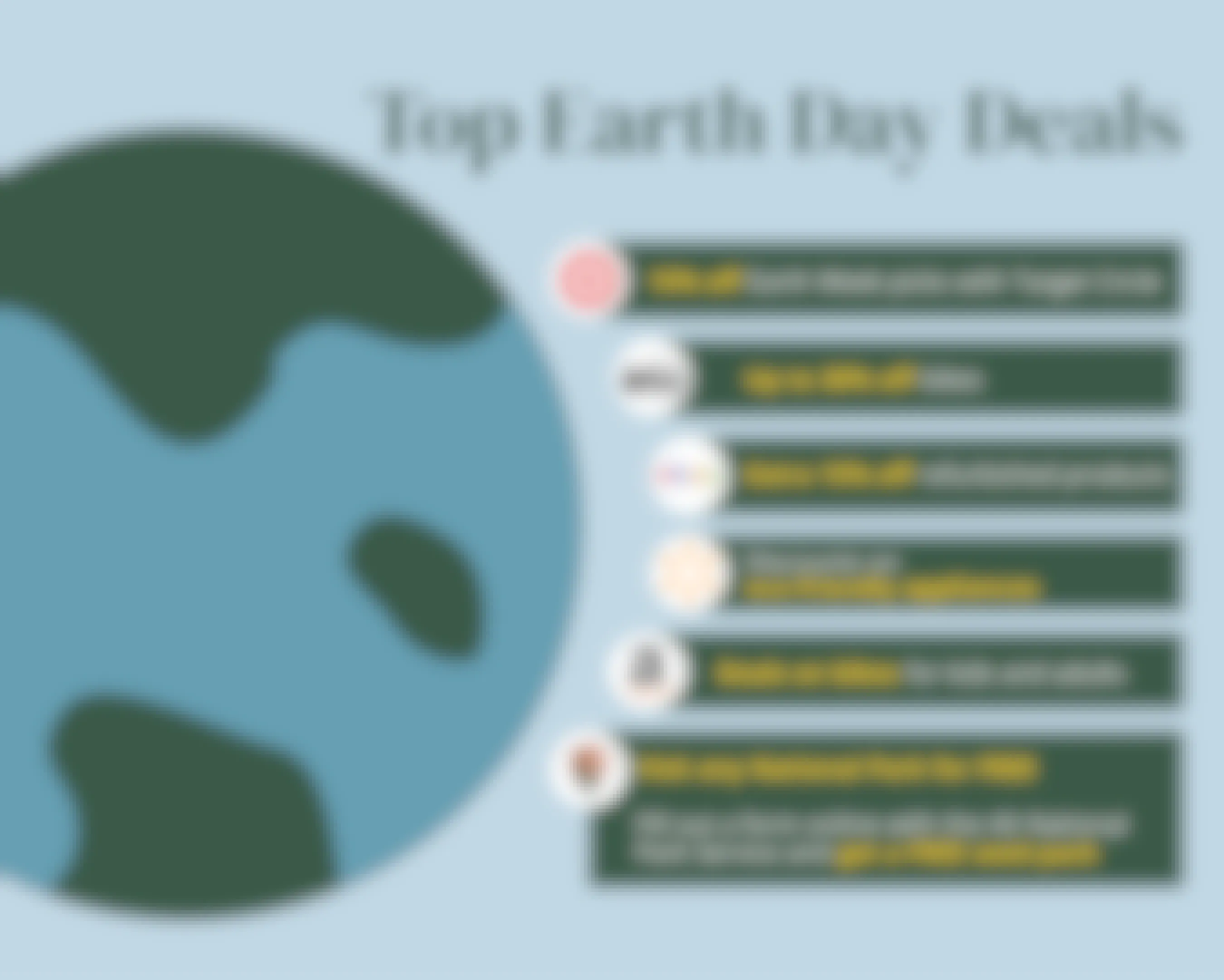 top earth day deals happening graphic