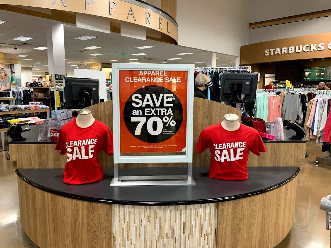 If you shop at a Fred Meyer then you can get up to an extra 70% off clothing markdowns.