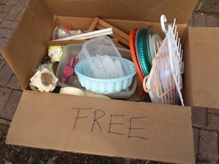 Garage sale free box
