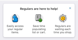 Create a list of regular purchases.