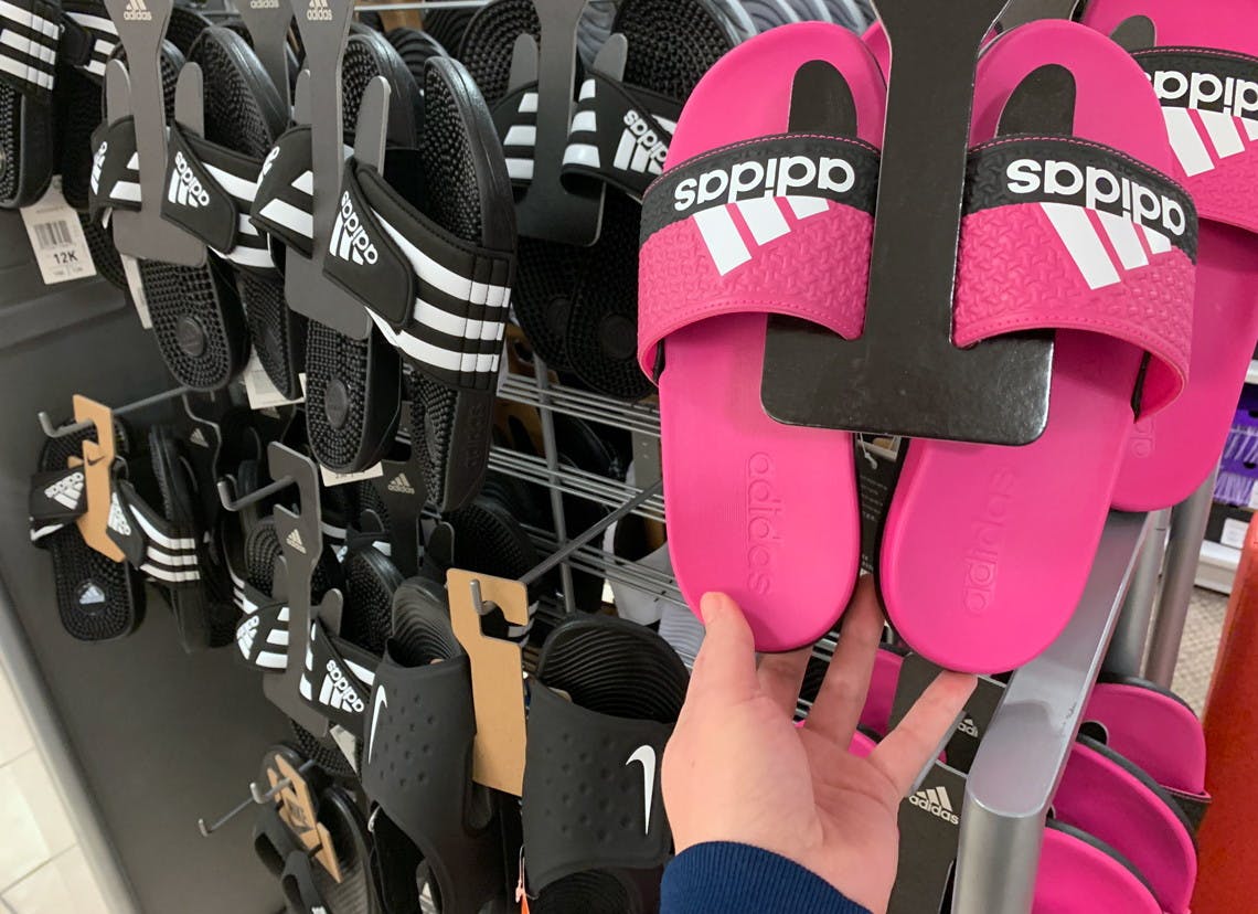 adidas slides in store