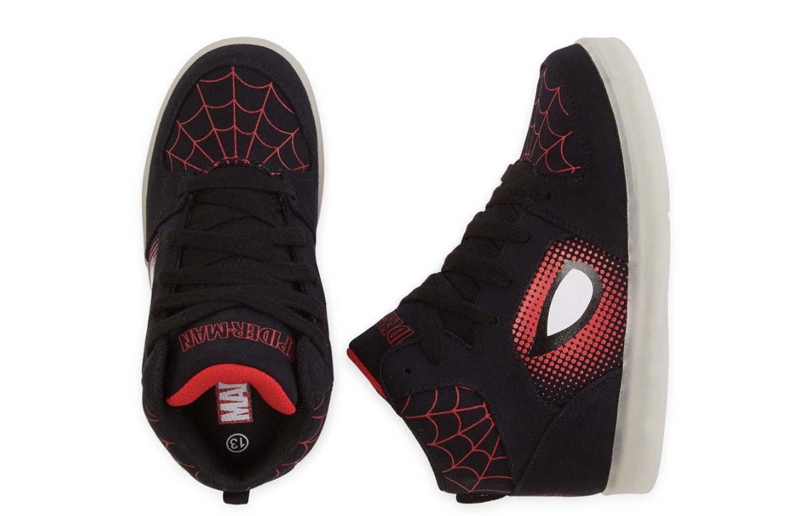 spiderman light up sneakers