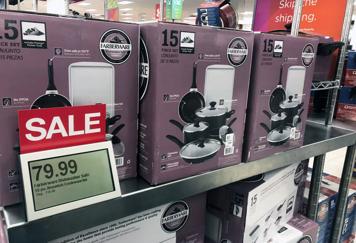 Farberware 15-Piece Cookware Set, as Low as $49 at Kohl's! - The Krazy ...