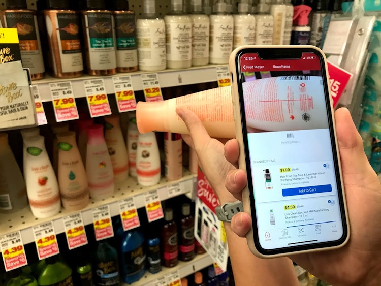 Use the barcode scanner to check prices or add items to your list.