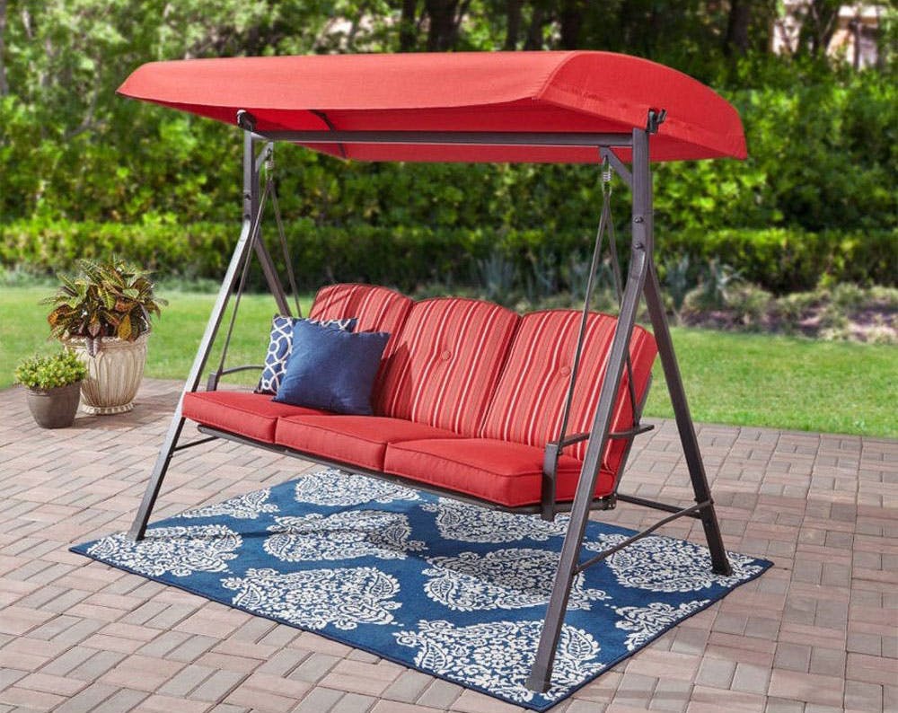 3 seat patio swing with canopy